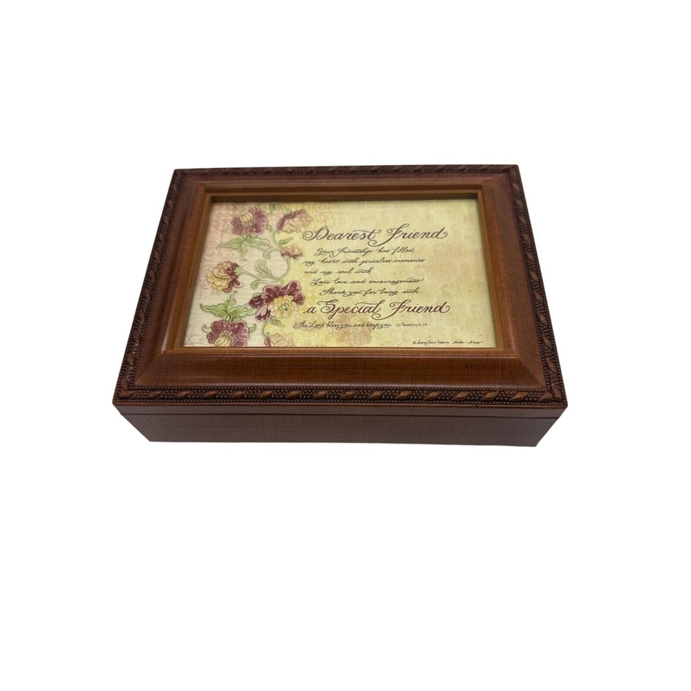 Dearest Friend Special Music Box Plays What a Friend We Have in Jesus (jewelry)